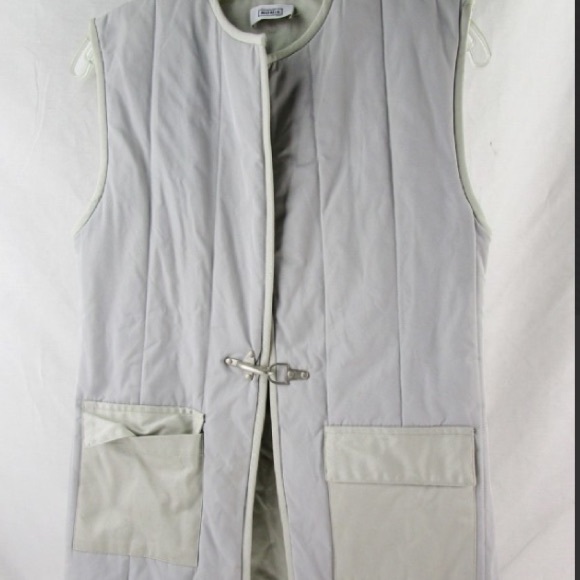 Nomia grey quilted work vest with latch hook 🌟 - Picture 7 of 8